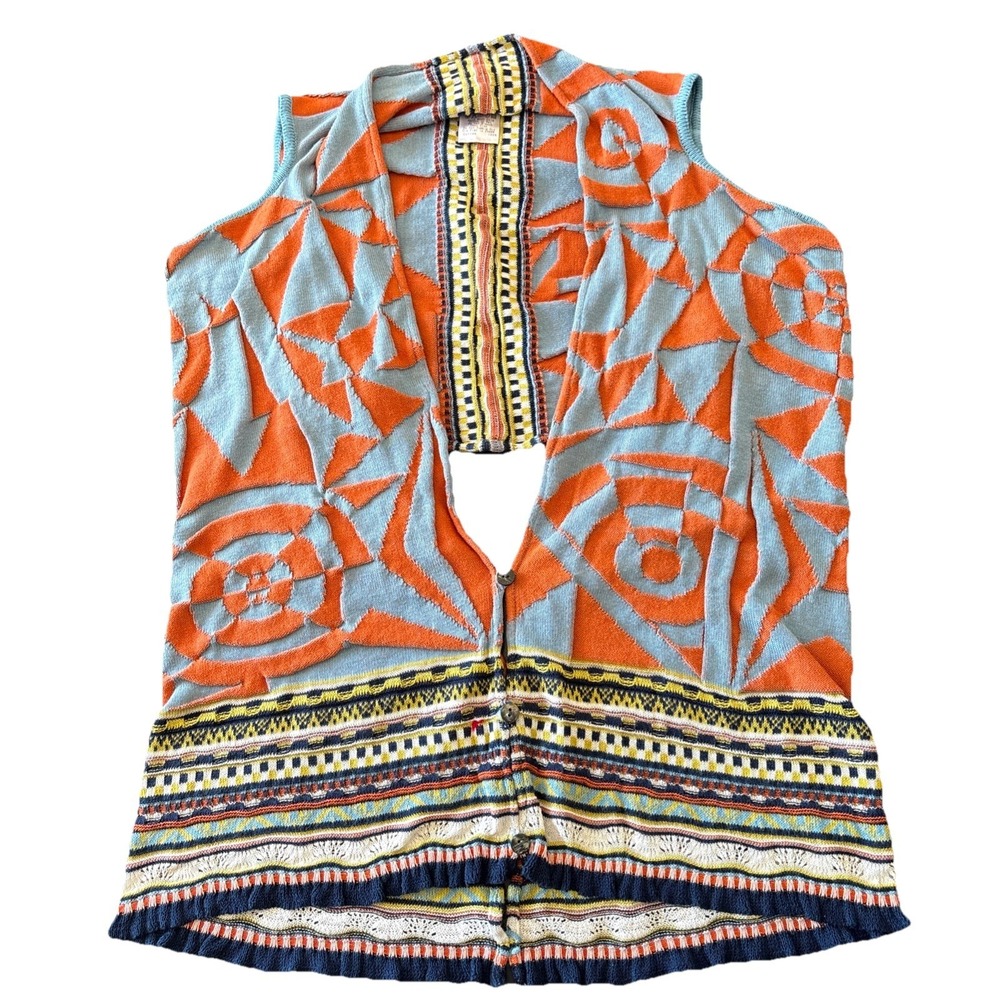 M.＆KYOKO Masaki Koyoko Multi-Color Knit Vest Free Size O/S
